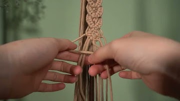 DIY| Macrame Tutorial:  How to Craft an 80cm Plant Hanger – Step by Step Guide