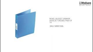 REXEL BUDGET 2RBNDR A4 BLUE 13422BU Pack Of 10 NRB1006