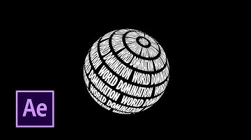 Sphere Text In After Effects #basicaftereffects #aftereffectstutorial