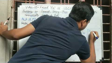 Problem on a Damped 1 DOF Spring-Mass System with Harmonically Excited Base