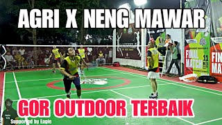 Menantang RAJA TARKAM AGRIPPINA dan NENG MAWAR di Lapangan Badminton Outdoor Terbaik PB. Gaskeun