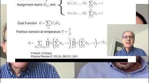 H.Orland IPhT(21-06-2021) Statistical Physics of Assignment and Optimal Transport: some applications