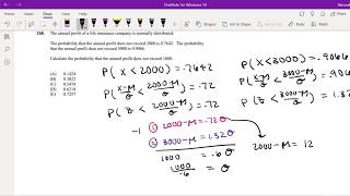 SOA Exam P Question 268 | Probability of Normal Distribution