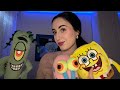 asmr ~ my spongebob collection💛🧽🦑🐌🦀 #asmr #spongebob