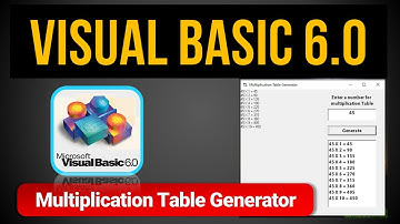 Visual Basic 6.0 | Multiplication Table Generator | For Loop