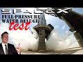 This Is Huge: SpaceX Full pressure Water Deluge Test Of New Starship Flame Deflector Just Happened