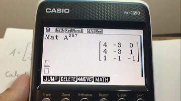 MATRIZ Elevada CUALQUIER NÚMERO - Casio fx-CG50