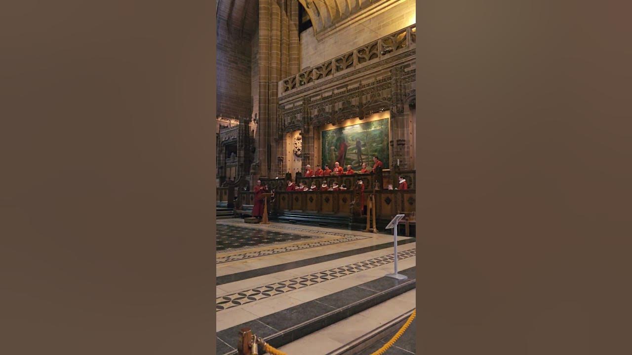 Choir rehearsal in Liverpool Cathedral 👼 🎶