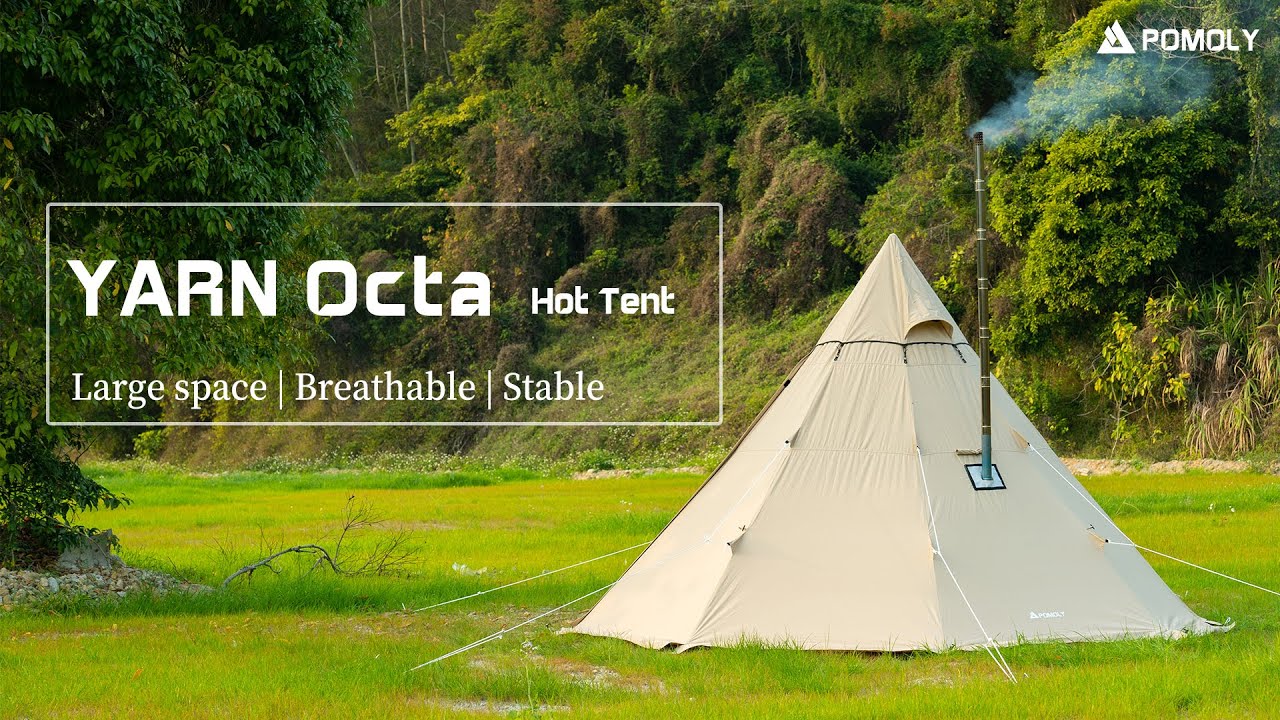 ☆新品☆ OneTigris Northgaze Canvas Hot Tent with Stove Jack， Wind-Proof  Flame-Retardant， Durable Season Camping Pyramid Teepee for 2~4 Person  (Coyote B