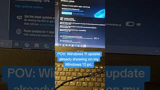 Windows 11 23H2 is already showing up on my Windows 10 PC #microsoft #windows10 #windows11 #shorts