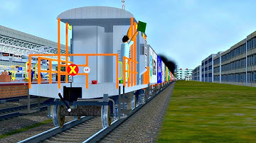 Freight Train from Palanpur in MSTS Open rails || Indian Train simulator