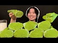 ASMR 濃厚抹茶クレープを食べたいので自分で作った✌️【咀嚼音/mukbang/大食い】