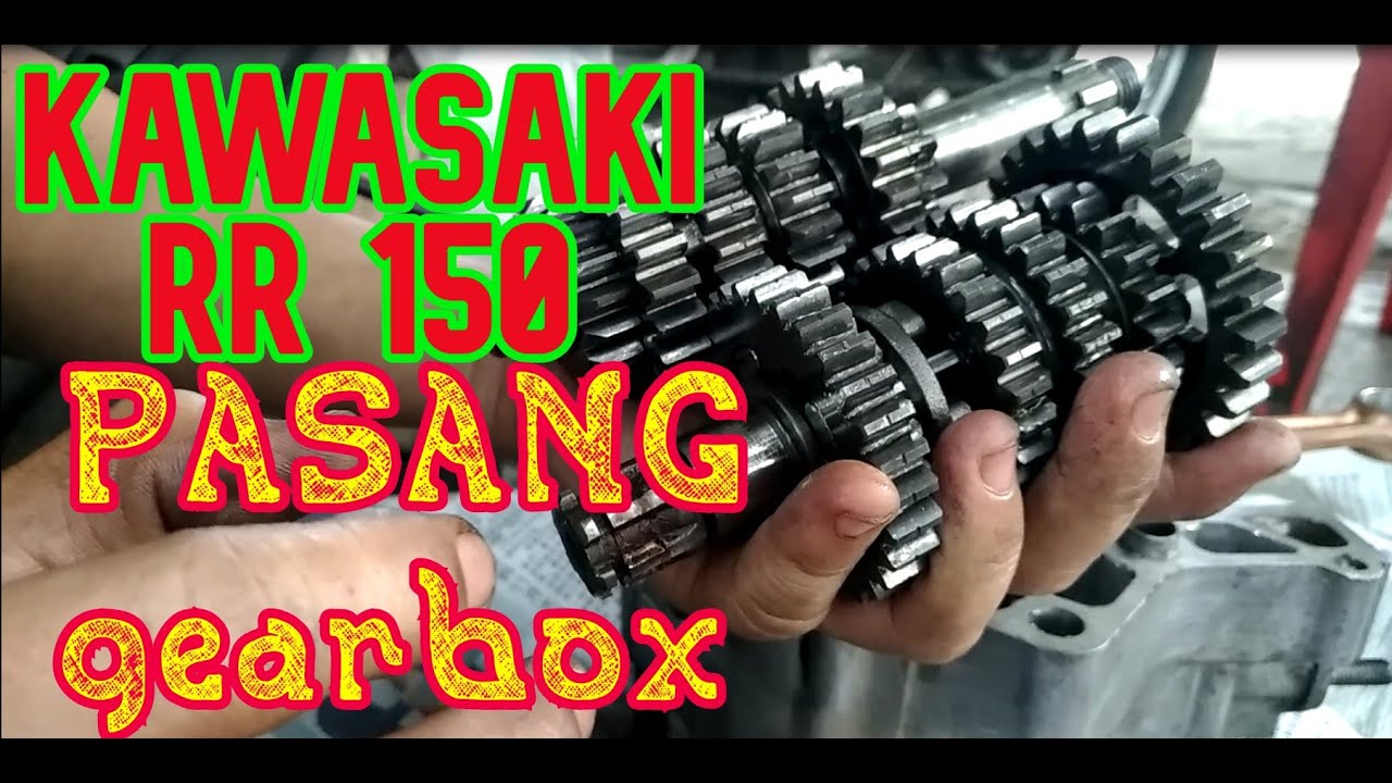 KAWASAKI RR 150 pasang gearbox - YouTube