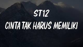 St12  Cinta Tidak Harus Memiliki  Lirik 