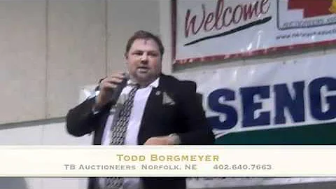 Todd Borgmeyer sells at the Nebraska Auctioneers A...