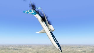 Boeing 737 MAX Crashes Immediately after Takeoff | X-Plane 11