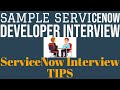Sample ServiceNow Developer Interview with Tips | A Practical Demo
