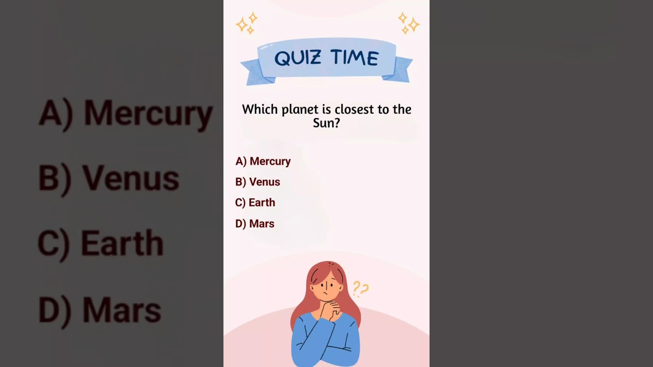 Which planet is closest to the Sun? | GK Quiz Shorts | #ScienceFacts #generalknowledge
