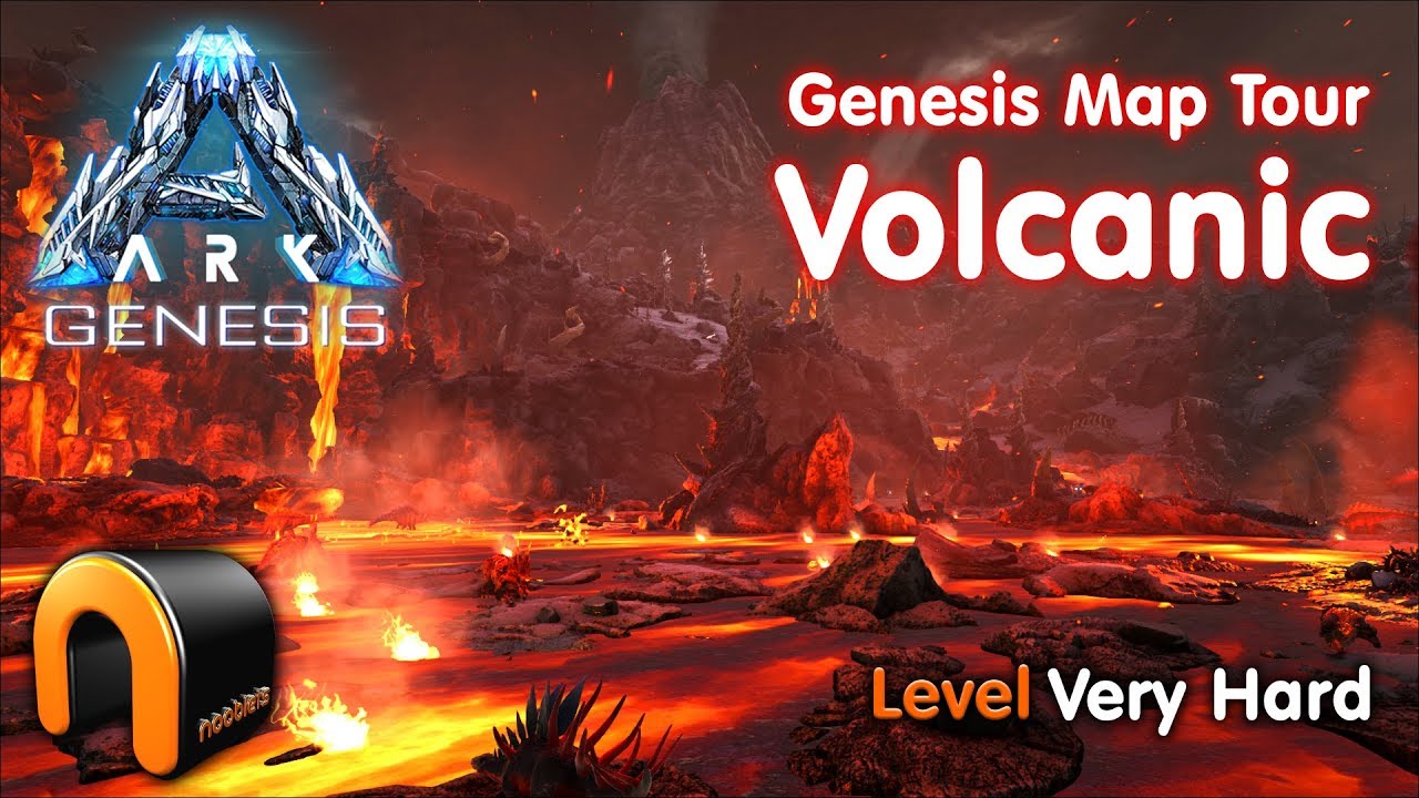 Ark Genesis Volcanic Biome Map Tour Youtube