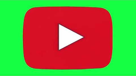 YouTube Icon Green Screen Logo Loop Chroma Animation