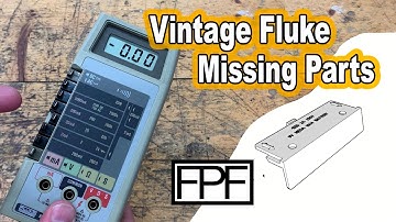 3D Printed Vintage Fluke 8020B Multimeter Battery Cover