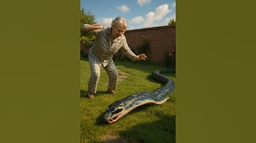 🐍👵 Grandma vs Giant Python – Shocking Backyard Fight 😱⚡  #rescue #animals