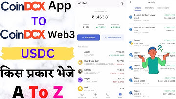 How To Transfer CoinDCX App To CoinDCX Web3 USDC Coin ? CoinDCX Web3 Wallet Tutorial