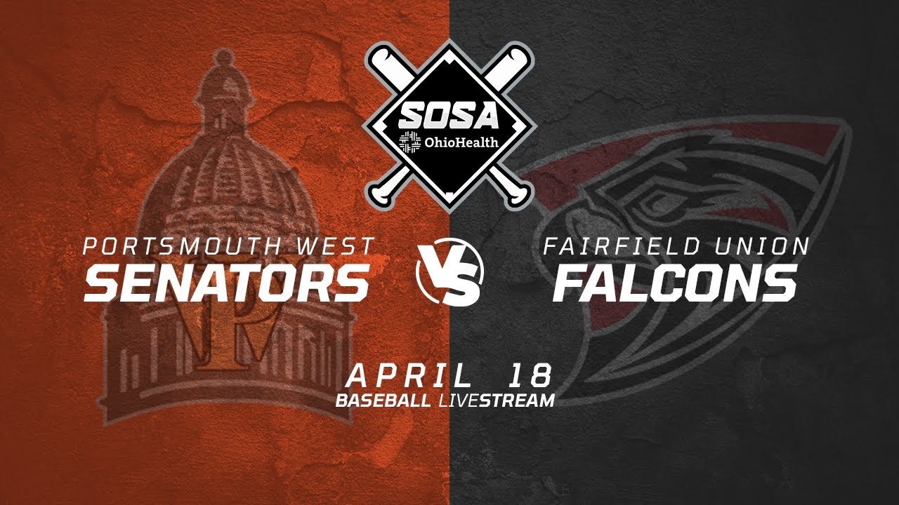 Baseball portsmouth west senators vs fairfield union falcons youtube