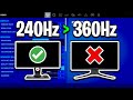 Why Pros Stopped Using 360Hz Monitors! (Back To 240Hz)