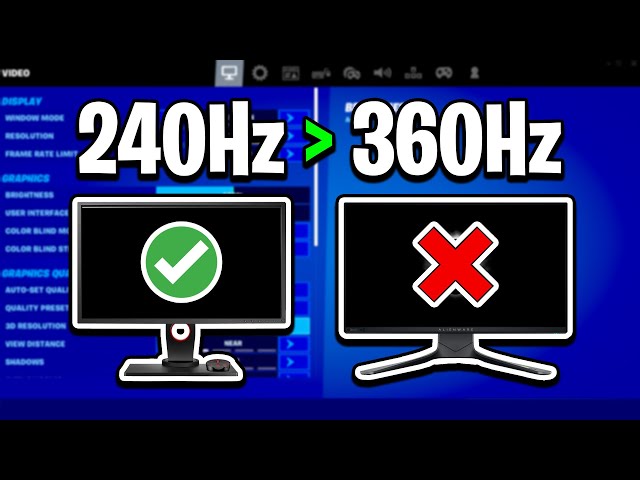 Why Pros Stopped Using 360Hz Monitors! (Back To 240Hz) 