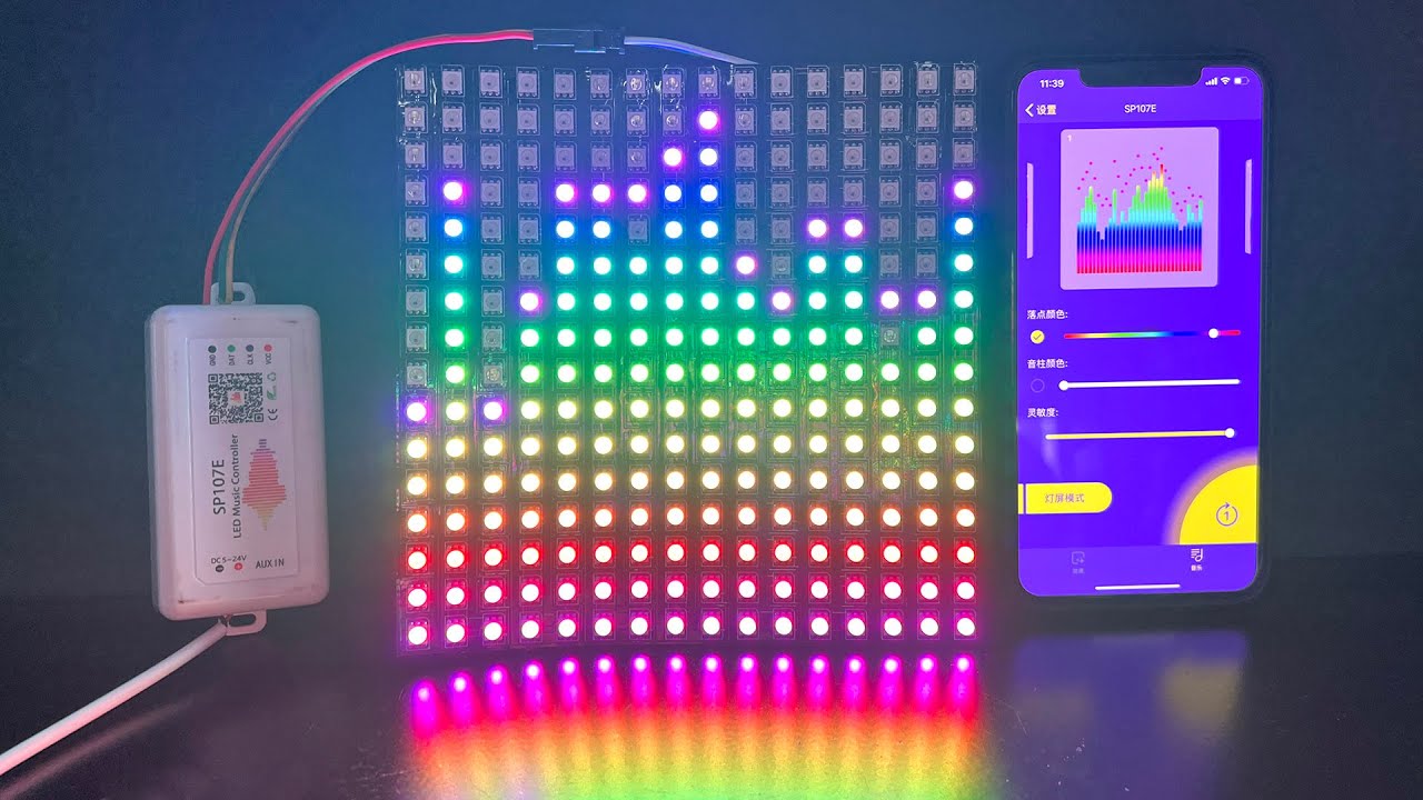 DC12V WS2815 LED Matrix RGB Flexible LED Screen Panels - YouTube