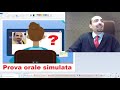 Prova orale del concorso simulato - diretta Youtube PARTE 1 (6/3/2021)