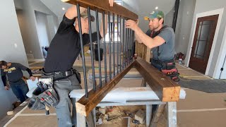 Rustic Barn Board Railing Installation Part 1 | Riverview Home