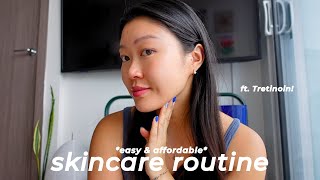 Affordable and Easy Skincare Routine (Round Lab, Anua, Skin1004, Isntree, SaltyFace, &amp; Tretinoin)