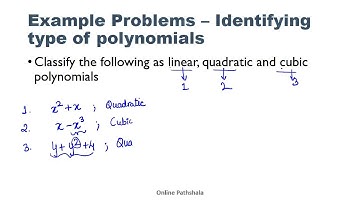 07 Identifying linear quadratic and cubic polynomials