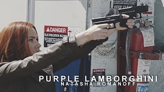 Natasha romanoff || Purple Lamborghini Resimi