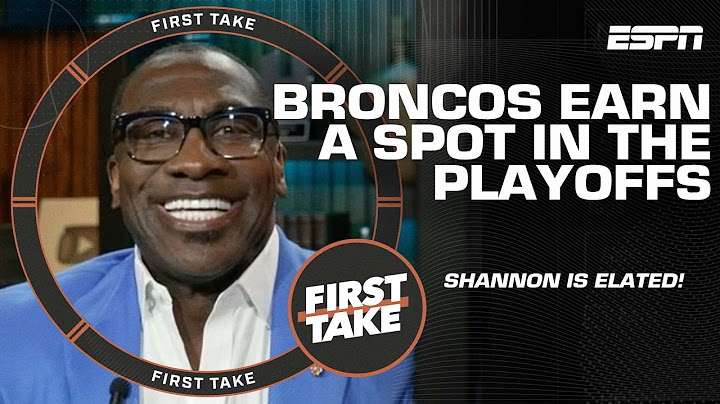 BRONCOS COUNTRY STAND UP! 🗣️ Shannon Sharpe is ELATED Denver are in the playoffs | First Take