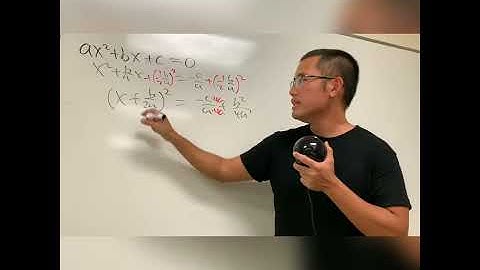 Proving Quadratic formula