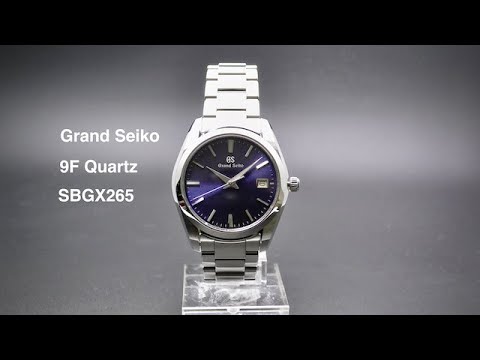 Grand Seiko SBGX265 9F Quartz Stainless Steel - YouTube