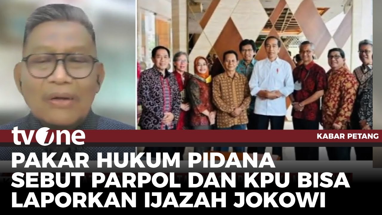 Soal Keaslian Ijazah Jokowi, Pakar Hukum: Identik Parameternya Apa? | Kabar Petang tvOne