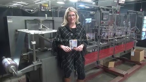 Bartelt IM612 Automatic Intermittent Motion Horizontal For Fill Seal Demonstration