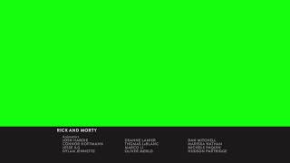 Rick And Morty Comedy Central Split-Screen Credits Green Screen Template