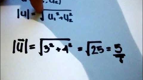 Módulo o Norma de un vector