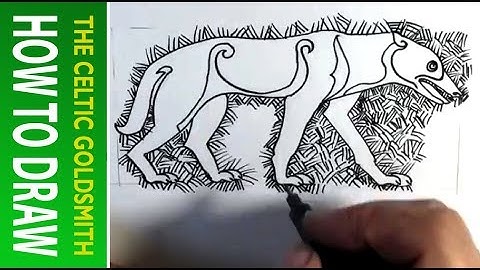 How to Draw Celtic Patterns 173 - Pictish Wolf - part 5 of 5