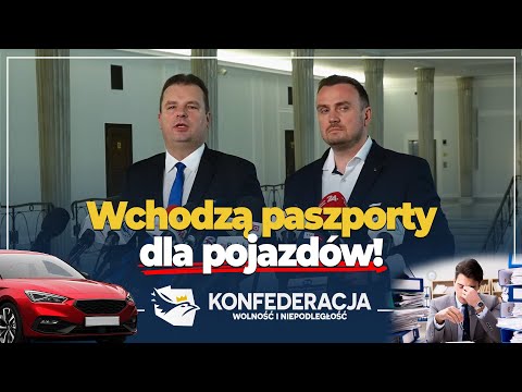 Wchodzą paszporty dla pojazdów! #NaŻywo