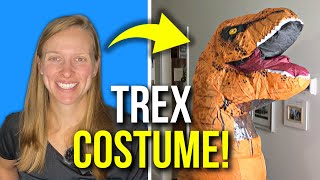 Rubies Adult Dinosaur Inflatable T-Rex Costume Review!