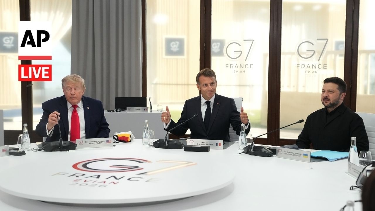 G7 Summit LIVE: Macron hosts talks with Ukraine's Zelenskyy