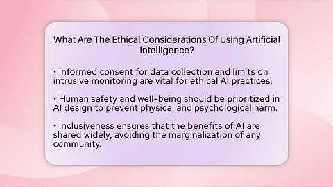 What Are The Ethical Considerations Of Using Artificial Intelligence? - The Ethical Compass