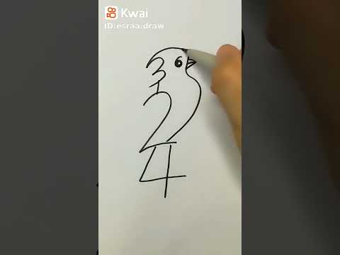 رسم هدهد باسهل طريقة