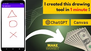 Build Drawing Tool using ChatGPT and Canvas in android, online earning. #chatgpt #androidstudio